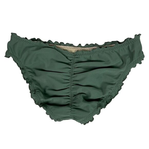 Luli Fama Cosita Buena XS Bikini Olive Cheeky Bottom Triangle Top - Picture 4 of 14